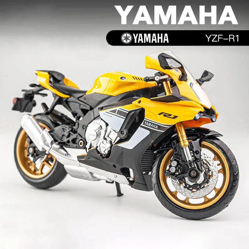 1/12 Alloy Yamaha YZF-R1 YZFR1 Motorcycle Model Toy Vehicle Collection Autobike Shork-Absorber Off Road Autocycle Toys Car