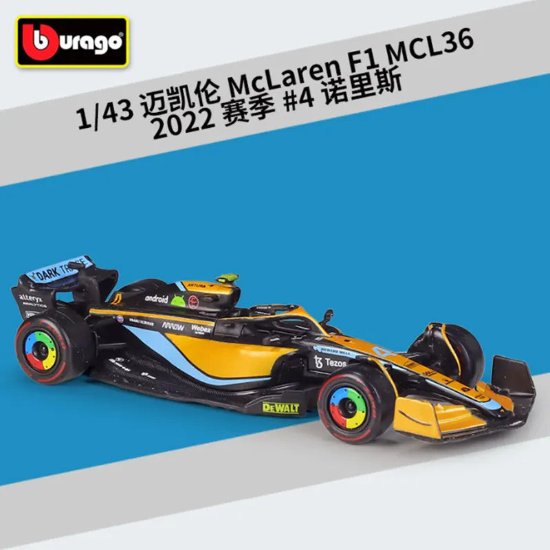 1:43 F1 Team Red Bull Racing RB19 RB20 Mclaren MCL38 MCL60 W15 Formula
