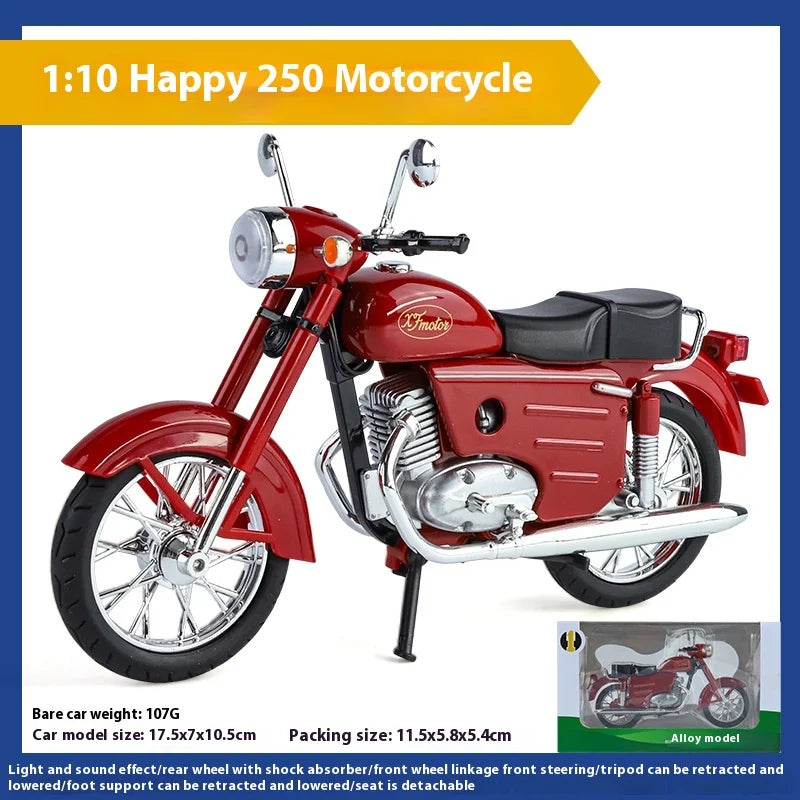 1:10 Czechoslovakia Jawa250 Classic Motorcycle