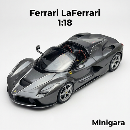 1:18 Ferrari LaFerrari xám mui mở