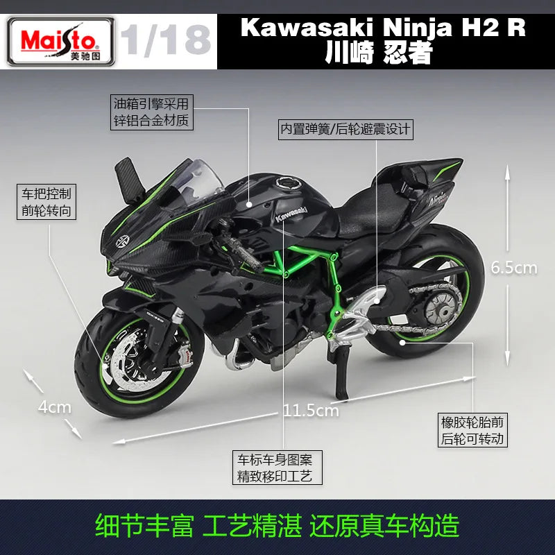 1:18 Kawasaki H2 R H2R Ninja
