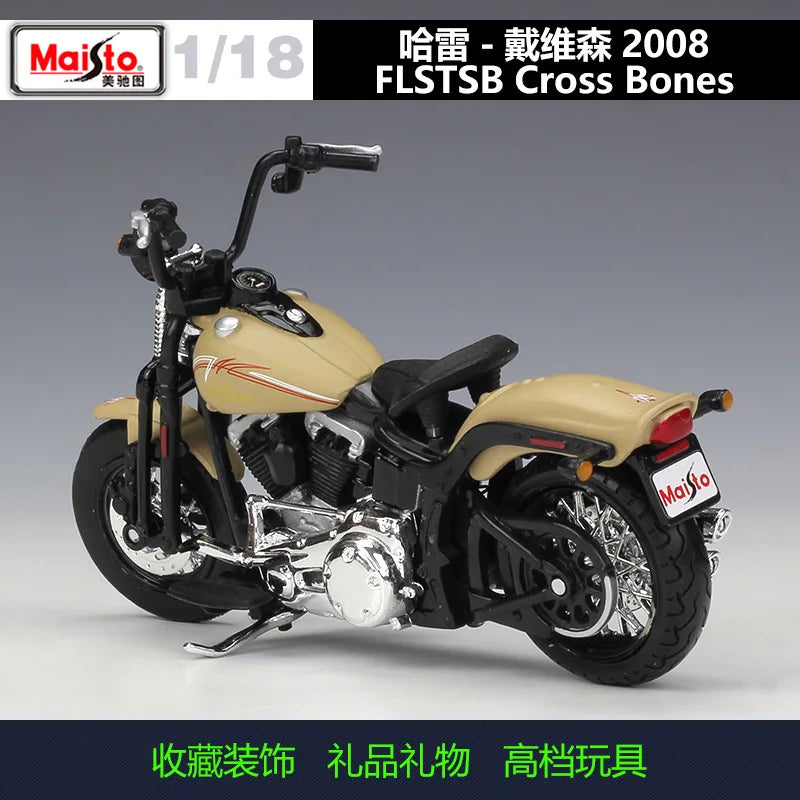 1:18 Harley 2008 FLSTSB Cross Bones