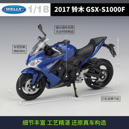 1:18 Suzuki 2017 GSX-S1000F