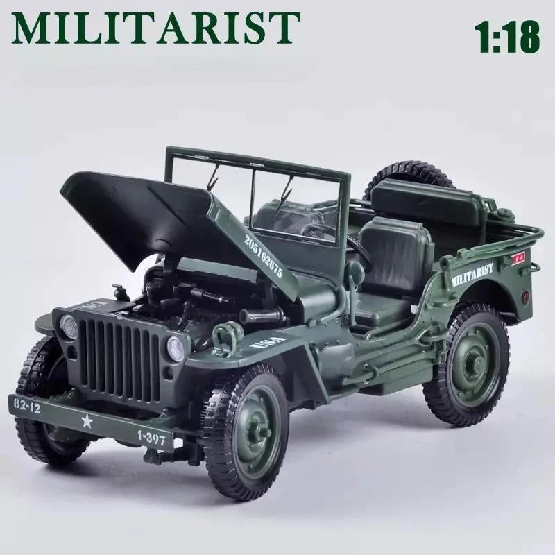 1:18 Jeep GB Tactical Military Model Old World War II