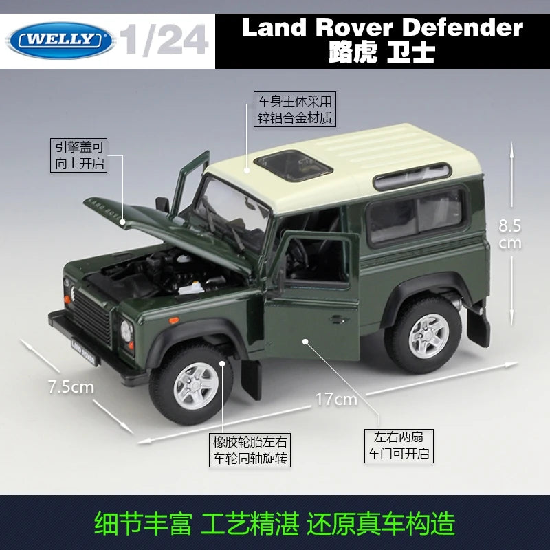 1:24 Land Rover Defender ArmyGreen
