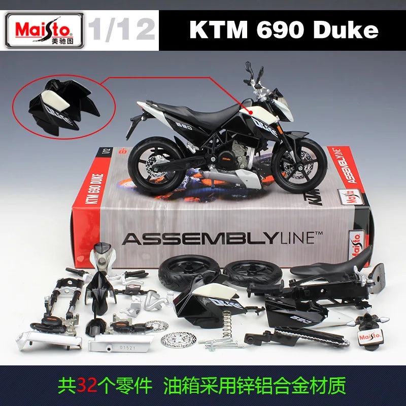 1:12 BMW S1000RR HONDA CBR 600 RR 1000 RR KTM 690 Duke YAMAHA YZ450F Assemble