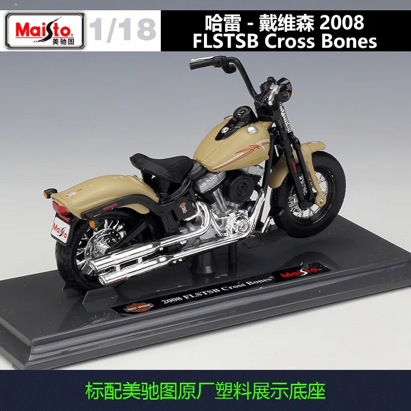 1:18 Harley 2008 FLSTSB Cross Bones