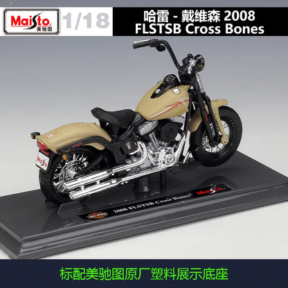 1:18 Harley 2008 FLSTSB Cross Bones