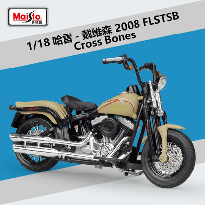 1:18 Harley 2008 FLSTSB Cross Bones