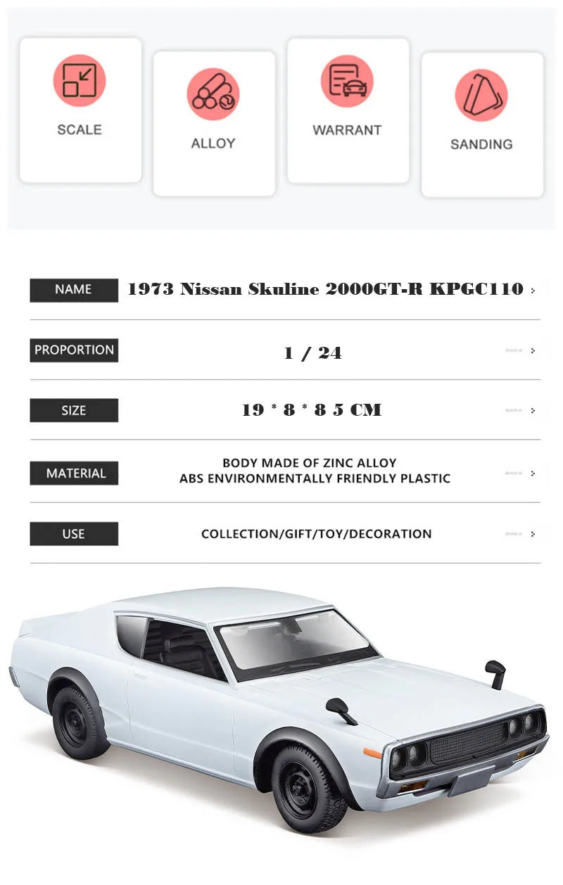 1:24 1973 Nissan Skyline 2000GT-R KPGC110