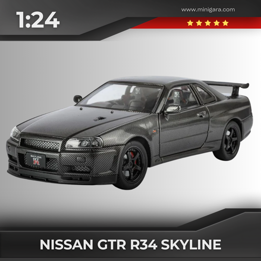 1:24 Nissan GTR R34 Skyline Carbon Fiber