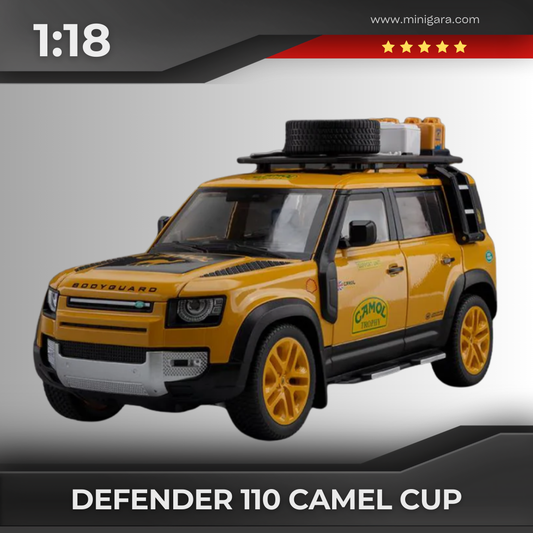 1:18 Land Rover Defender 110 Camel Cup Bay Edition