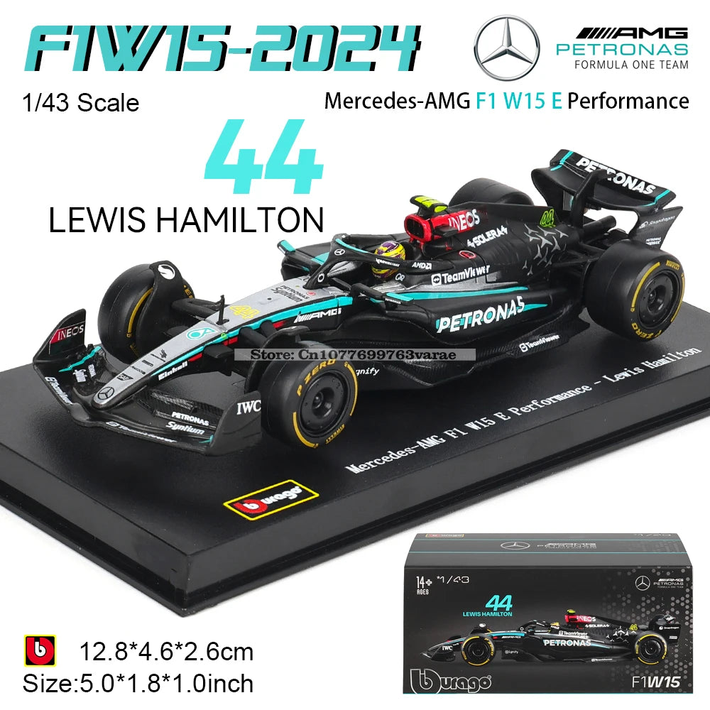 1:43 Mercedes-AMG Petronas F1 Team W15 2024 #44 Hamilton #63