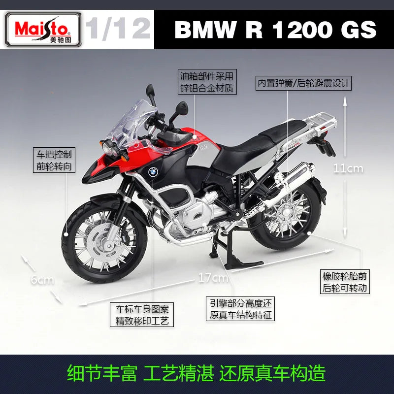 1:12 Bmw R1200gs R 1200 Gs Heavy-duty