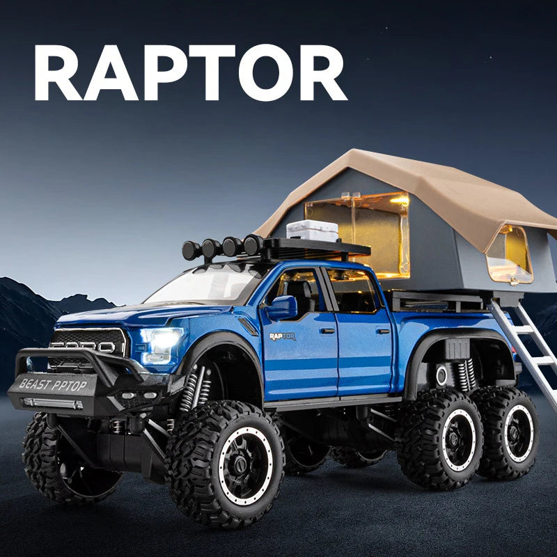 1:28 Ford F150 Raptor RV With Tent