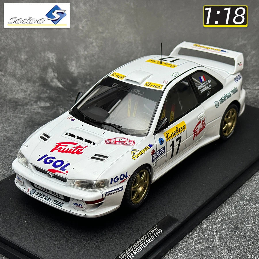 Solido 1/18 Subaru Impreza 22b Sports car Metal car model static decoration holiday gift collection