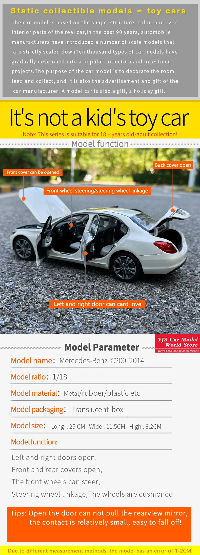 1:18  Mercedes-Benz C200 2014-2016