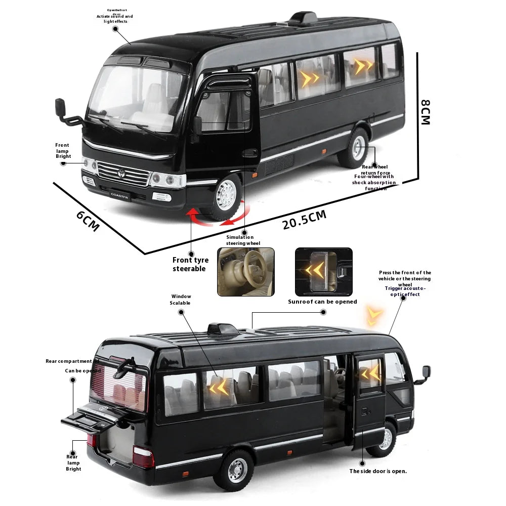 1:24 Toyota Coaster Medium Business Minibus