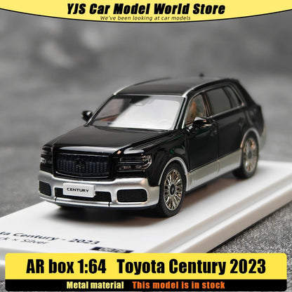 1:64 Toyota Century 2023 Black x Silver LHD