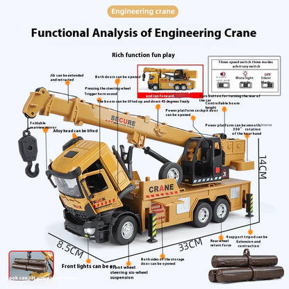 1:18 Large Metal Die-cast Crane