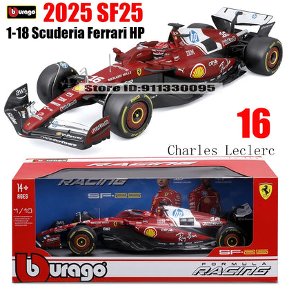 1:18 2025 F1 Ferrari SF25 #16 Charles Leclerc #44 Lewis Hamilton