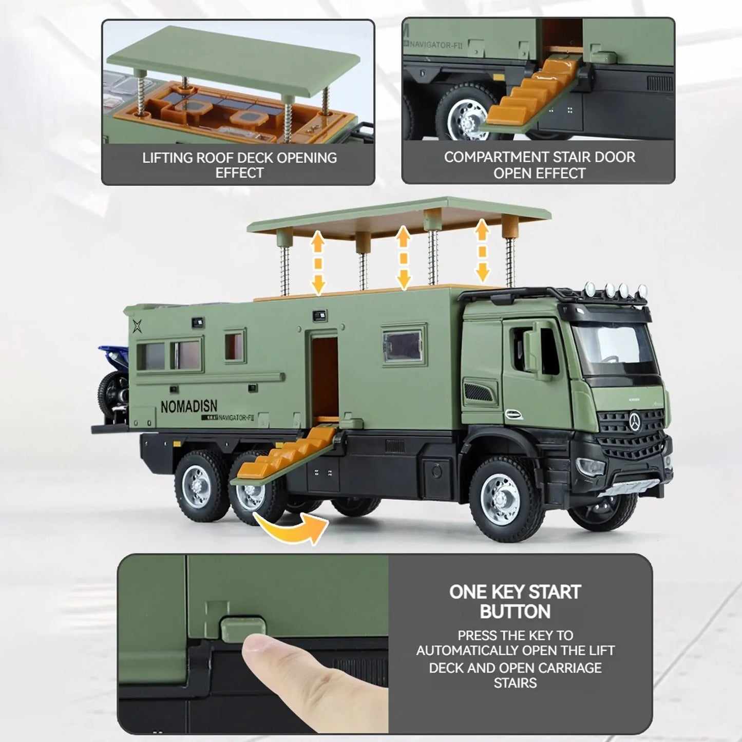 1:24 Mercedes-Benz Camper RV Motorhome