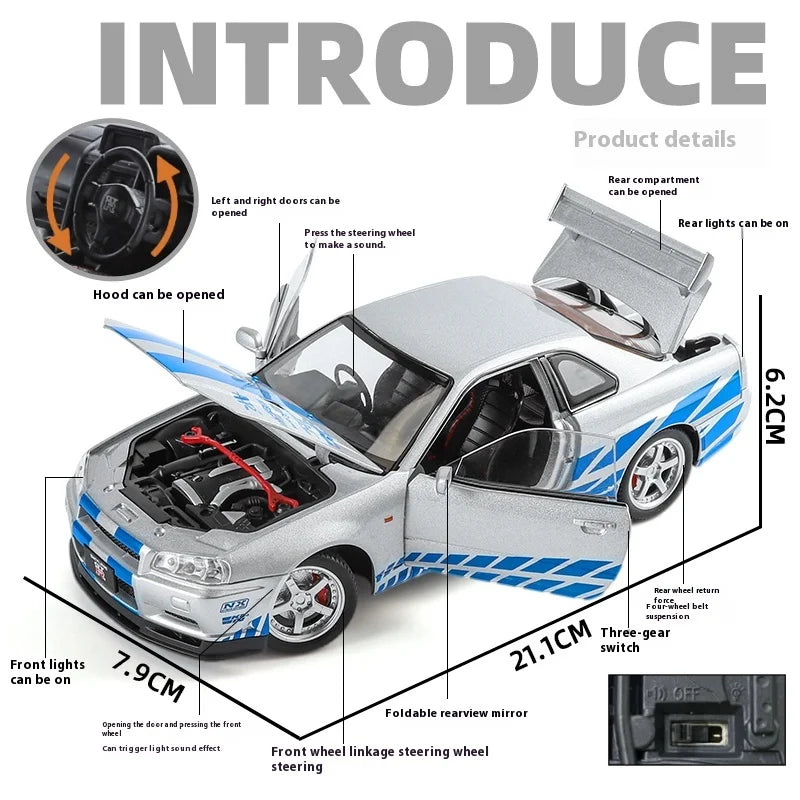 1:24 Nissan GTR-R34