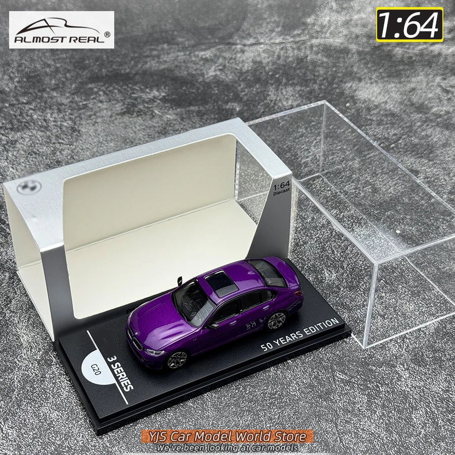 1:64 50 Years 7 GENERATIONS 3 Series 8 sets of car model static ornaments collection