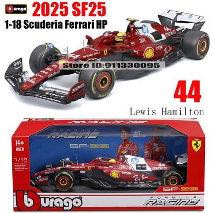 1:18 2025 F1 Ferrari SF25 #16 Charles Leclerc #44 Lewis Hamilton
