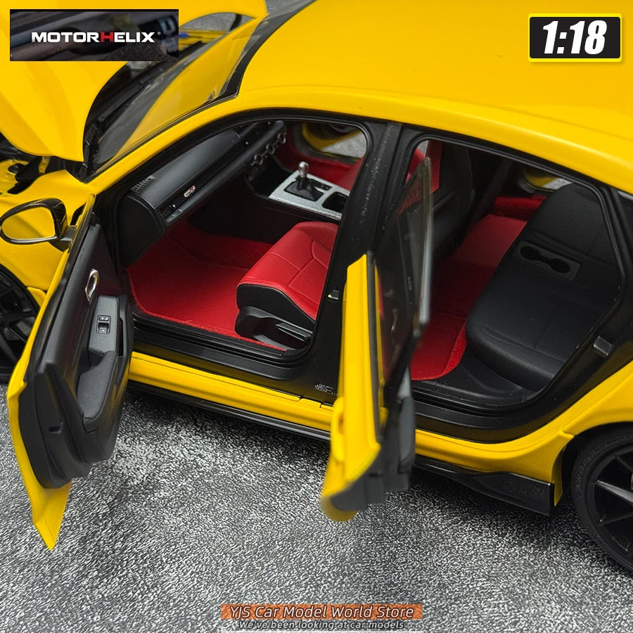 MOTORHELIX 1/18 Honda Civic Type R FL5  Die-casting  automotive model  collection  static display piece  holiday gift