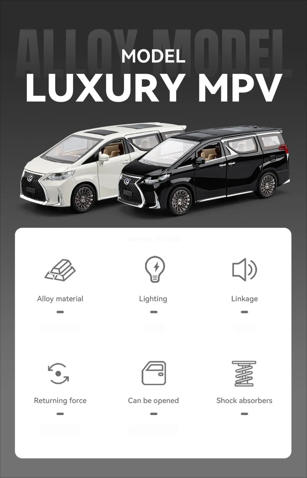 1:24 Lexus LM300H Key Control