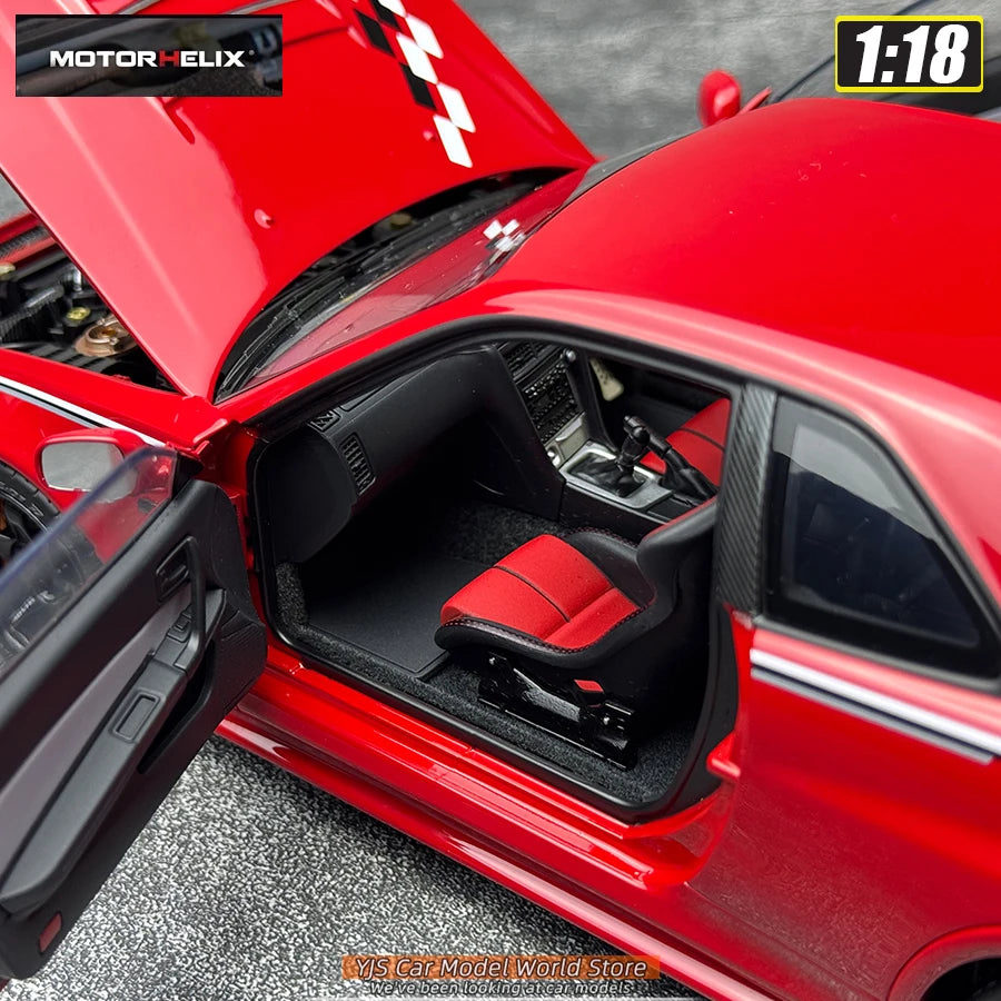MOTORHELIX  1:18 scale new  Skyline R34 CUSTOMIZED VERSION car model static display festive gift collection