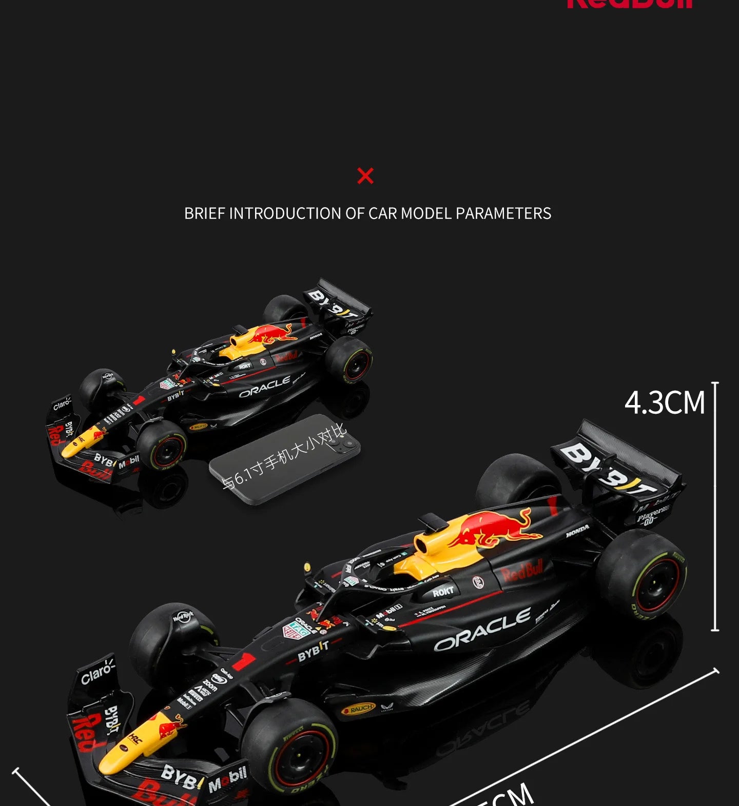 1:18 2023 Champion Red Bull RB19 1# Verstappen