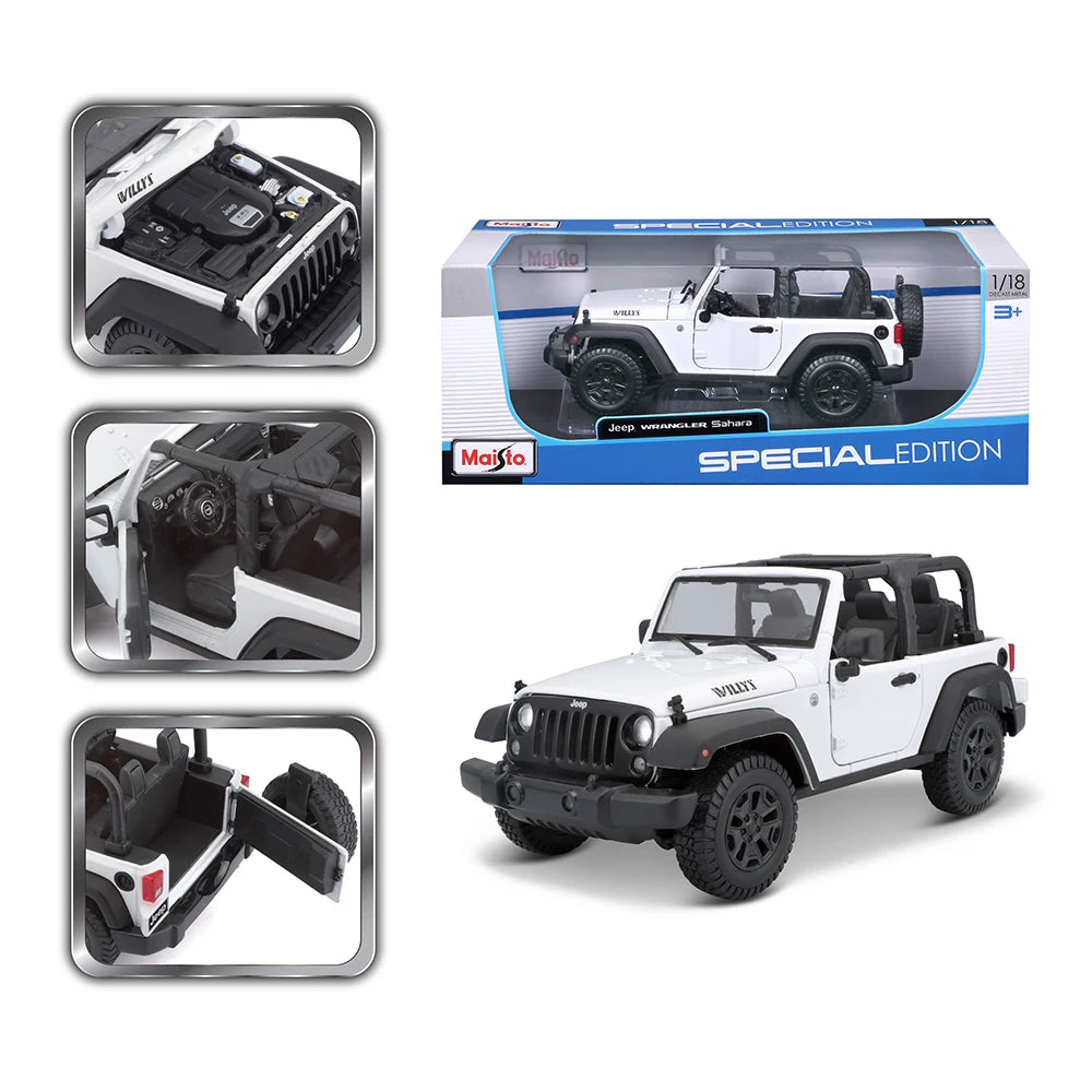 Maisto 1:18 2014 JEEP Wrangler alloy car model crafts decoration collection toy tools gift models Multiple styles