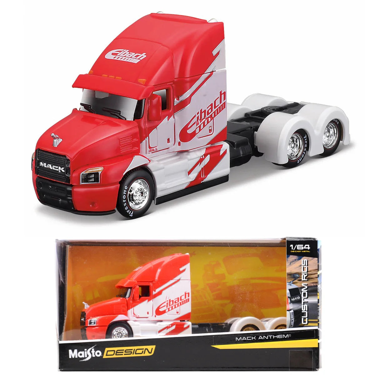 1:64 Container Trailer Head Truck Transport