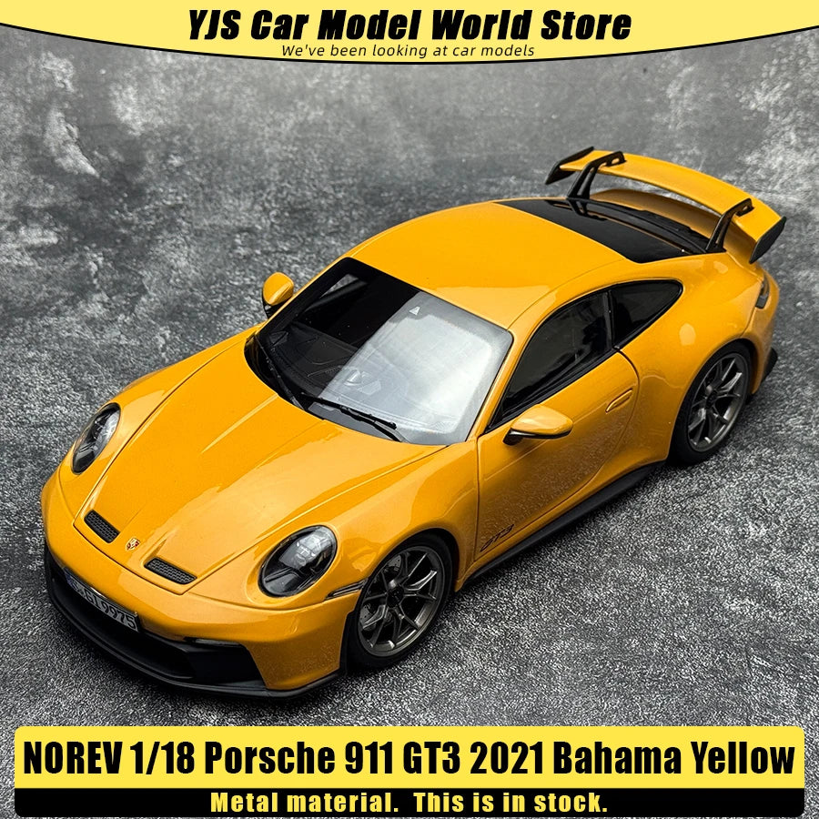 1:18 Porsche 911 GT3 2021 Bahama Yellow