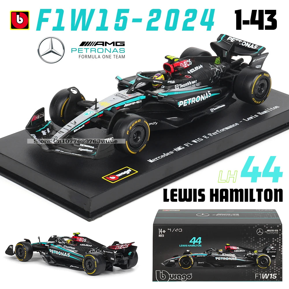 1:43 Mercedes-AMG Petronas F1 Team W15 2024 #44 Hamilton #63