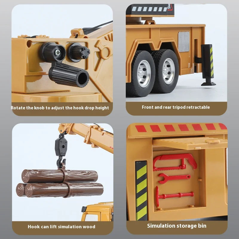 1:18 Large Metal Die-cast Crane