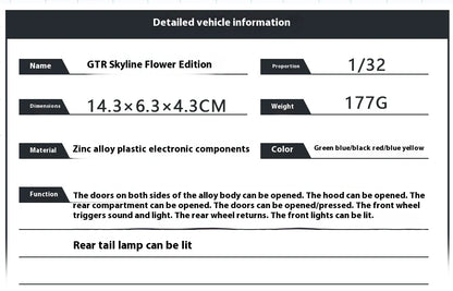 1:32 Nissan GTR Skyline R32 Paint Simulation
