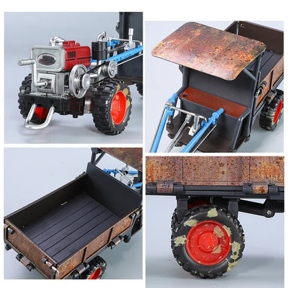 1:24 Rust Nostalgia Hand Tractor Model