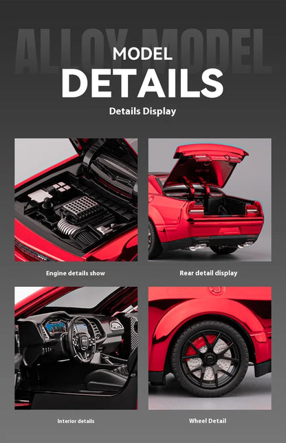 1:24 Dodge Hellcat electroplating version