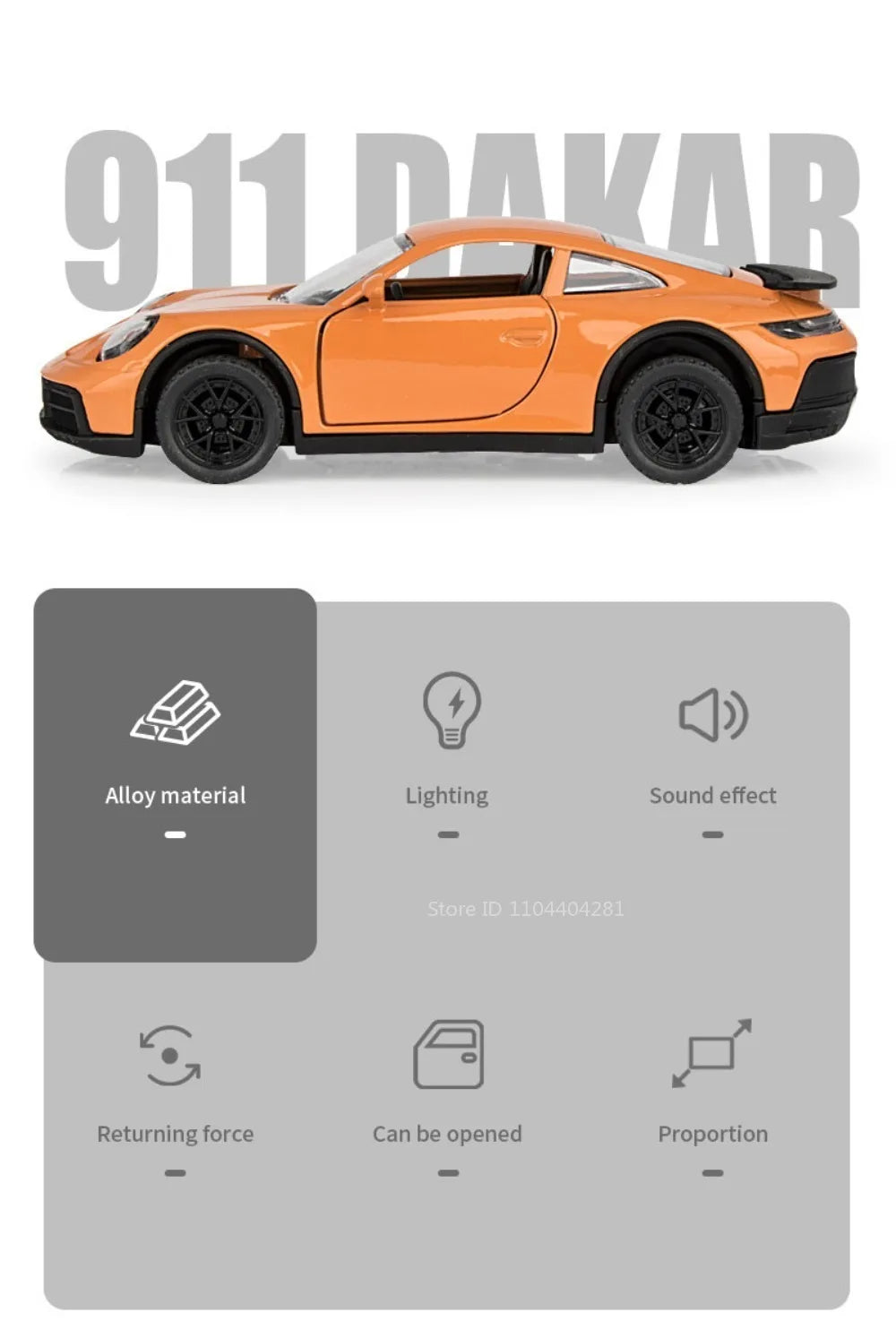 1:32 Porsche 911 Dakar