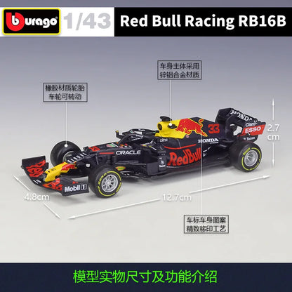 1:43 Red Bull Rb16b F1 Rb16 #11 #33