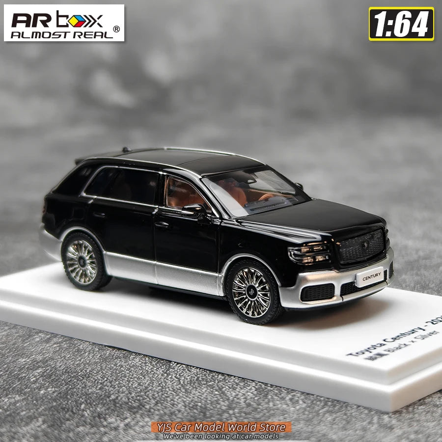 1:64 Toyota Century 2023 Black x Silver LHD