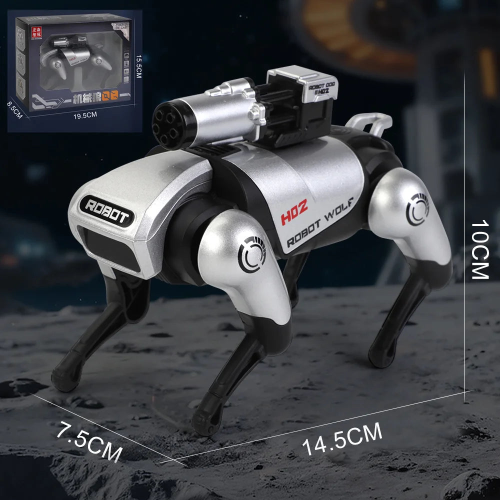 New Alloy Four Legged Intelligent Robot Wolf Model