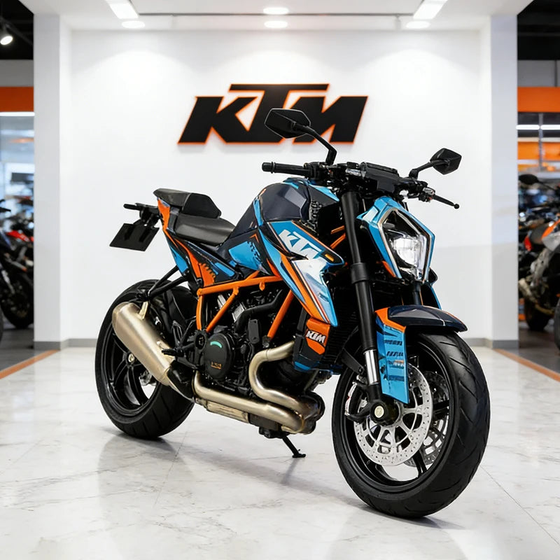 1:12 KTM 1390 Super Duke R Alloy Track Racing Motorcycle Model Diecast Street Cross-country Sports Motorcycle Model Kid Toy Gift