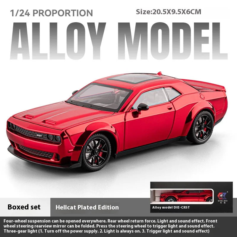 1:24 Dodge Hellcat electroplating version