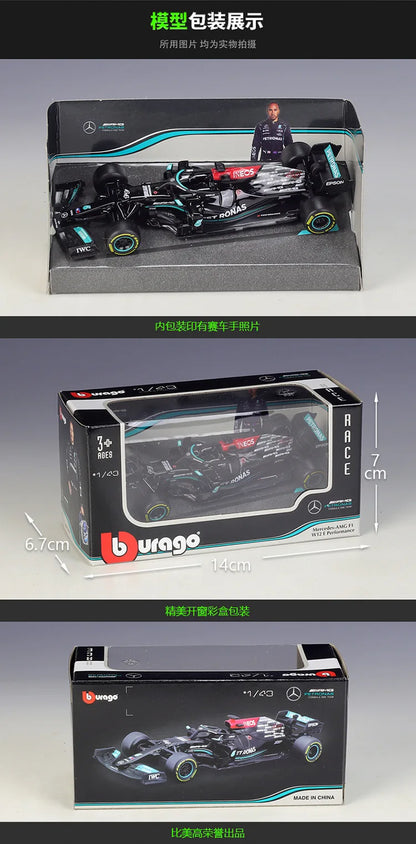 1:43 2021 F1 Mercedes-AMG W12 44# Lewis Hamilton 77#