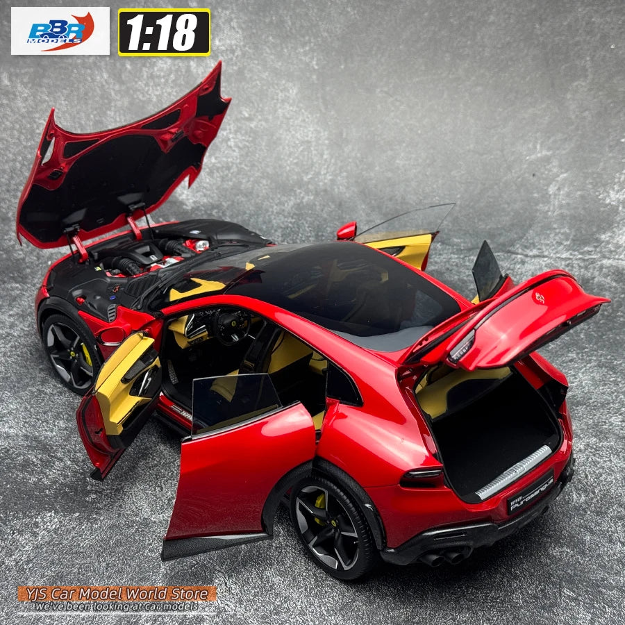 1:18 Ferrari Purosangue - Rosso Corsa Panoramic Roof