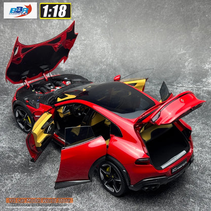 1:18 Ferrari Purosangue - Rosso Corsa Panoramic Roof
